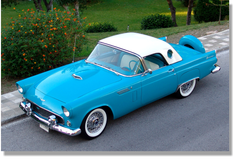 1956 Ford Thunderbird for hirings on Costa del Sol