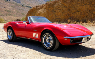 1968 Chevrolet Corvette Stingray convertible to hire in Andalucia