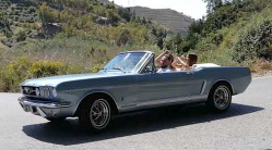 65 Mustang behind the scene